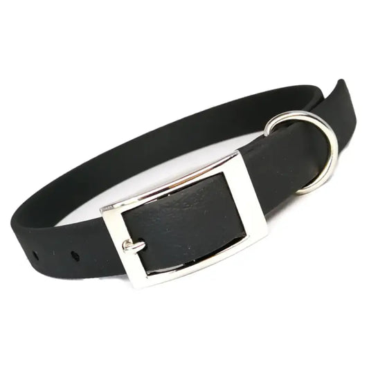 Biothane Dog Collar In Black - Poochie Fashion - 1