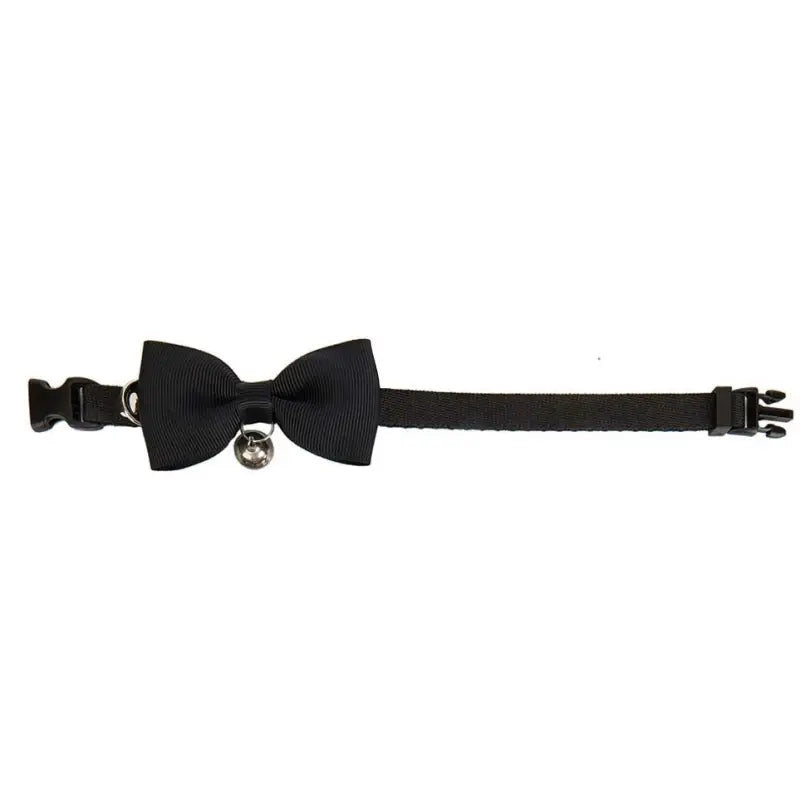Black Handmade Bow Tie Cat Collar - Posh Catz - 4