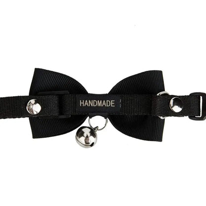 Black Handmade Bow Tie Cat Collar - Posh Catz - 3