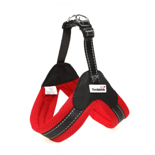 Boomerang Padded Dog Harness Ruby Red - Doodle 1