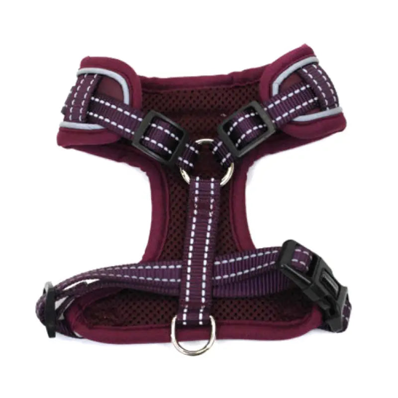 Doodlebone Adjustable Airmesh Dog Harness - Burgundy - Doodle - 2