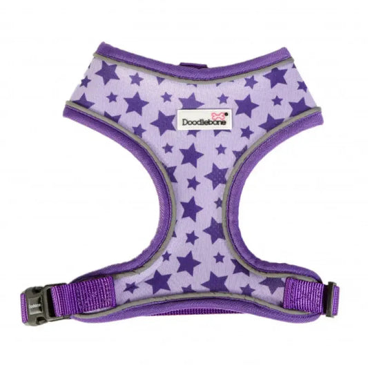 Doodlebone Airmesh Dog Harness - Violet Stars - Doodle - 1