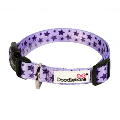 Doodlebone Dog Collar - Violet Stars - Doodle - 2