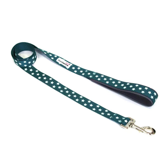 Doodlebone Limited Edition Dog Lead - Teal Stars Glow In The Dark - Doodle - 1