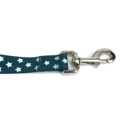 Doodlebone Limited Edition Dog Lead - Teal Stars Glow In The Dark - Doodle - 2