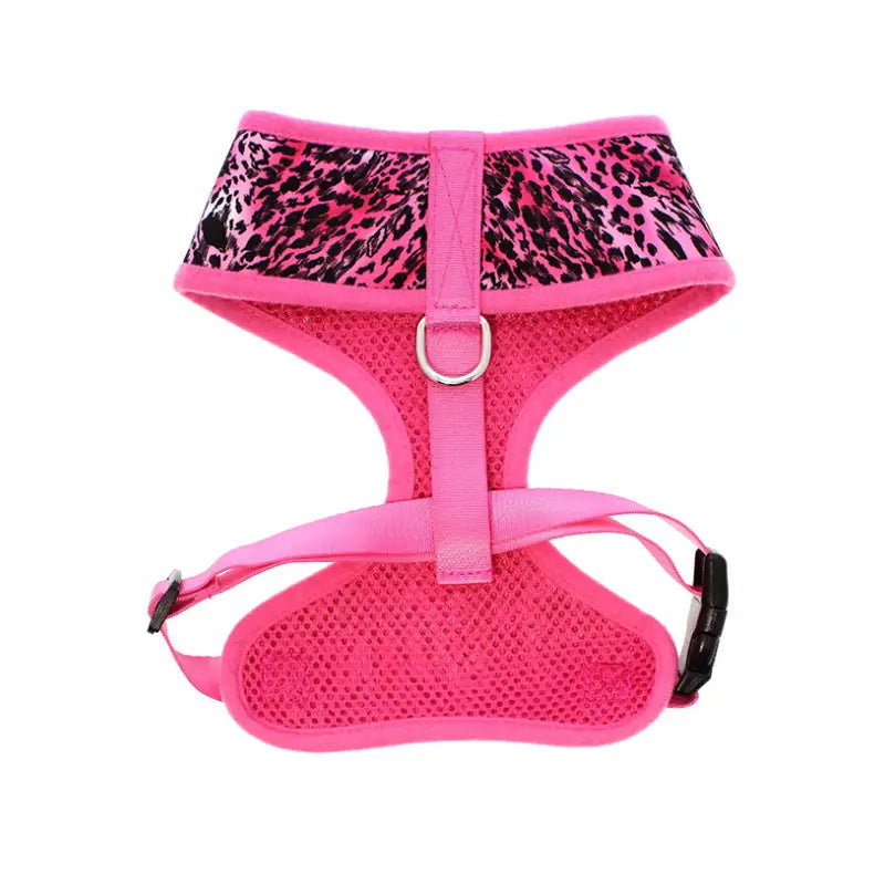 Funky Pink Leopard Dog Harness - Urban - 3