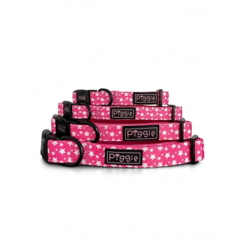 Galaxy Dog Collar and Lead Hot Pink - Piggie - 3