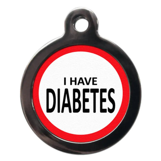I Have Diabetes Medical Dog ID Tag - PS Pet Tags - 1