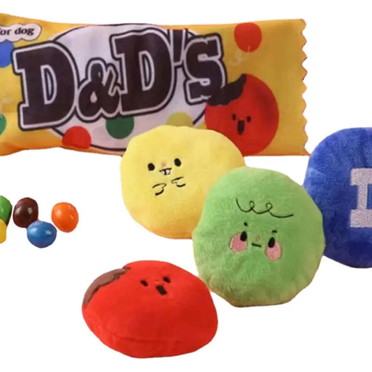 Interactive Novelty Plush Candy Bag Snuffle Dog Toy - Posh Pawz - 1