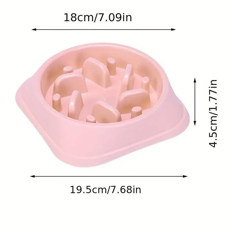 Maze Slow Feeder Dog Bowl In Pink - Posh Pawz - 3