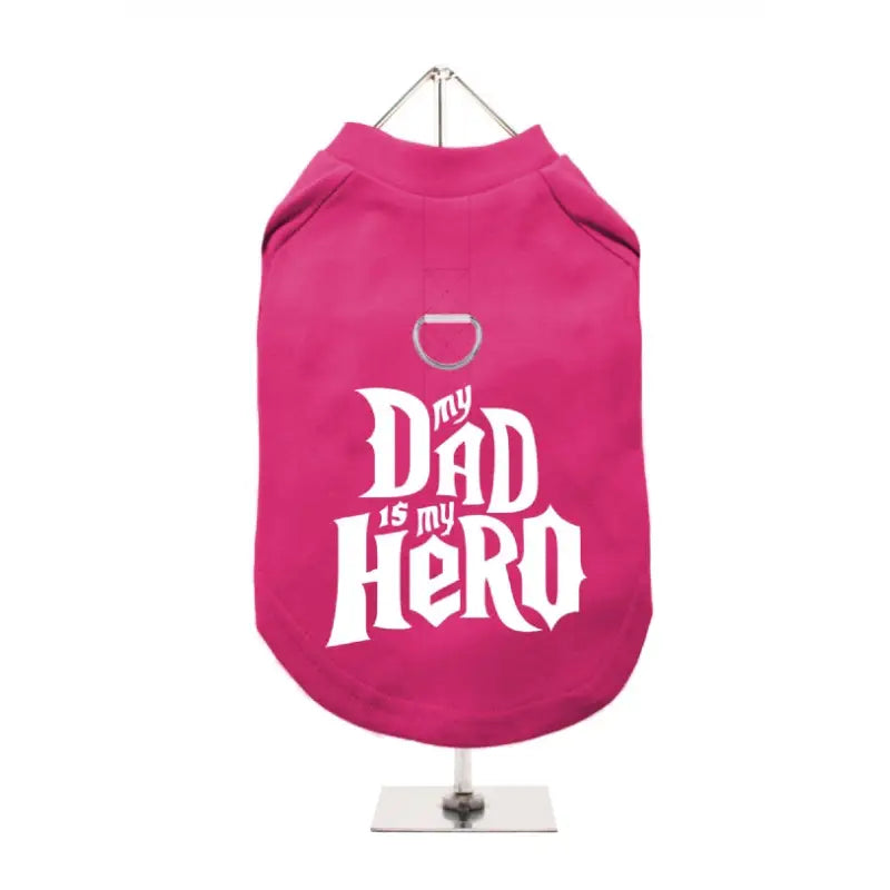 My Dad Is Hero Harness Lined Dog T - shirt - Urban 2