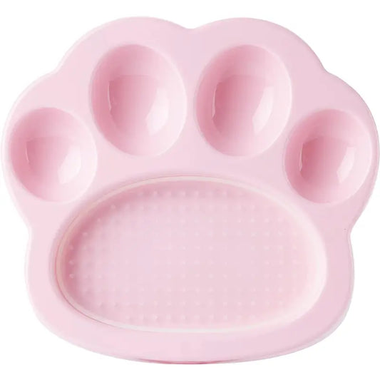 Paw 2-IN-1 Mini Slow Feeder & Lick Pad Baby Pink - PetDreamHouse - 1