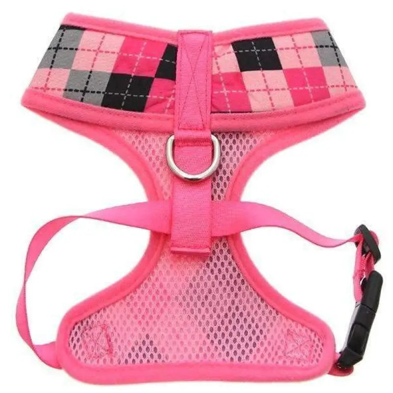 Pink Argyle Dog Harness - Urban Pup - 3