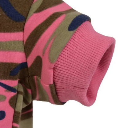 Pink Camouflage Dog Sweatshirt - Posh Pawz - 2