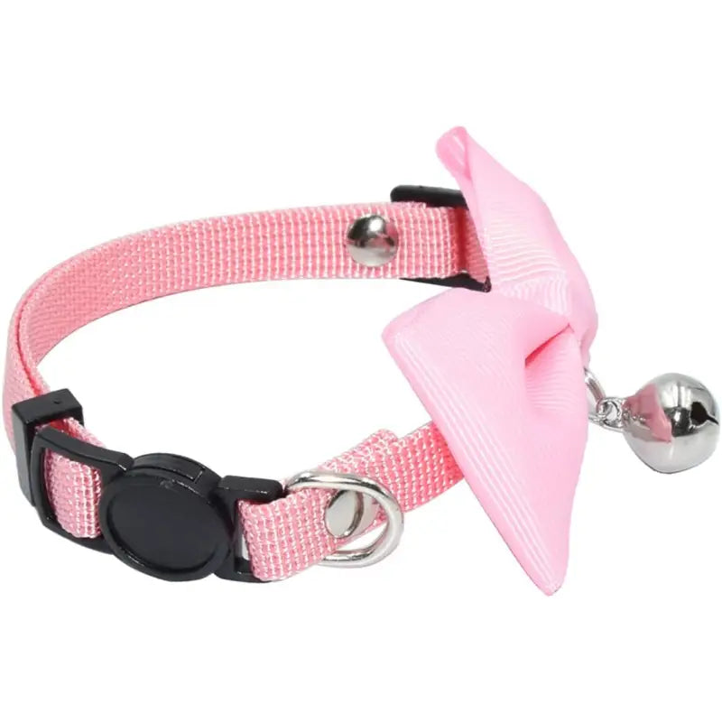 Pink Handmade Bow Tie Cat Collar - Posh Catz - 2