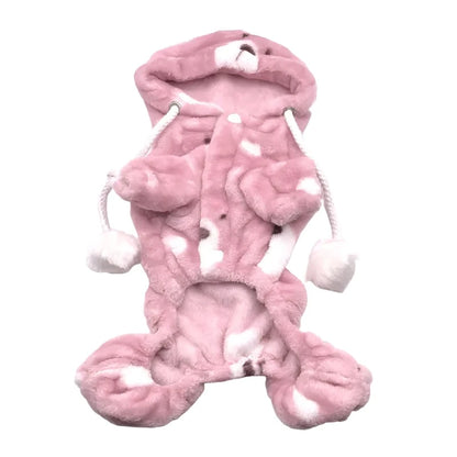 Pink Teddy Onesie Dog Pyjamas - Urban Pup 2