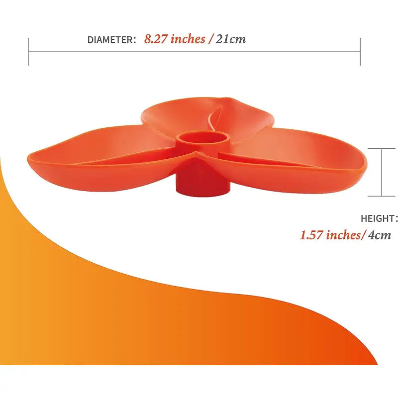 SPIN Accessories Flower Feeder In Orange - Level Easy - PetDreamHouse - 3