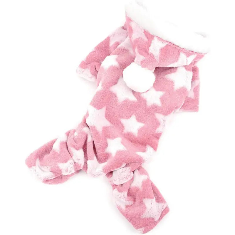Star Fleecy Dog Pyjamas In Pink - Posh Pawz - 4