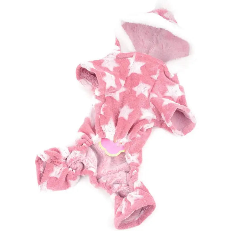 Star Fleecy Dog Pyjamas In Pink - Posh Pawz - 5