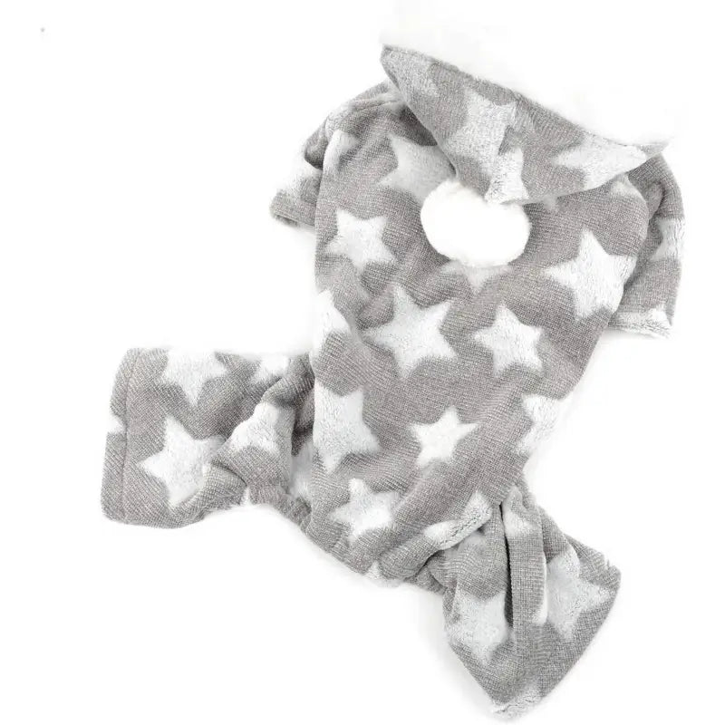 Star Fleecy Dog Pyjamas In Silver Grey - Posh Pawz - 4