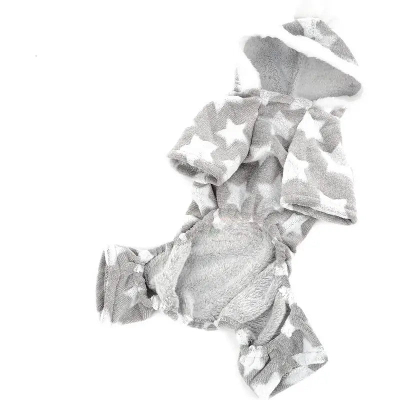 Star Fleecy Dog Pyjamas In Silver Grey - Posh Pawz - 5