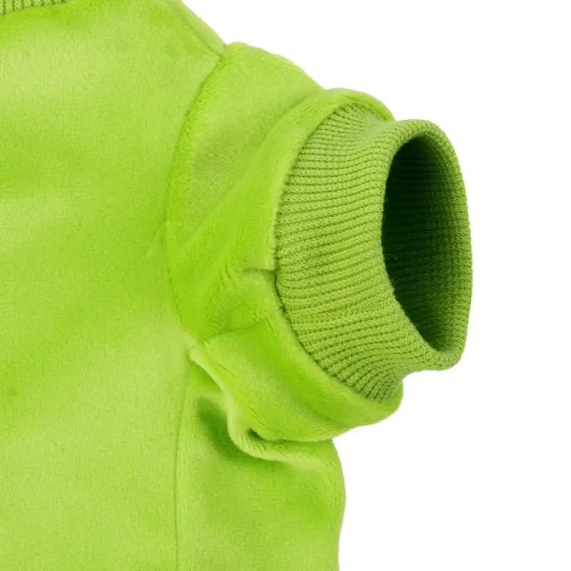 Apple Green Velour Dog Sweatshirt - Rich Paw - 3