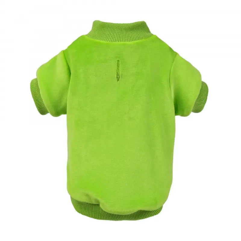 Apple Green Velour Dog Sweatshirt - Rich Paw - 1