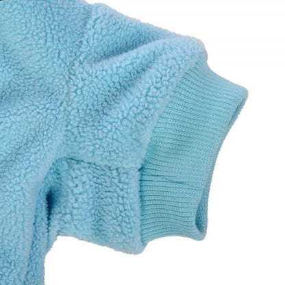 Aqua Blue Micro Fleece Dog Sweatshirt - Rich Paw - 3