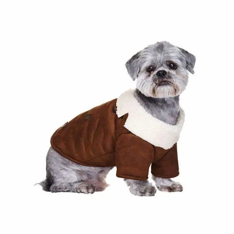 Aviator Shearing Fleece Designer Dog Coat - Urban Pup - 2