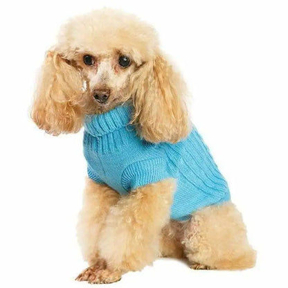 Blue Cable Knit Dog Jumper - Urban Pup - 2