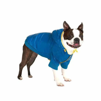 Blue Puffa Insulated Designer Dog Coat - Urban Pup - 2