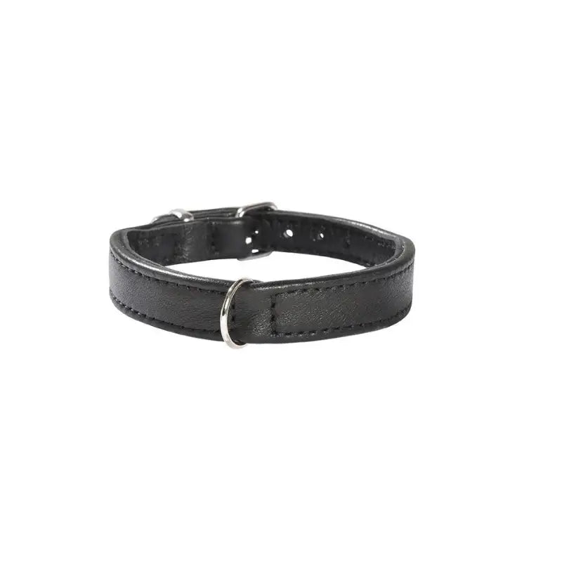 Bobby Luxury Leather Puppy Dog Collar In Black - Bobby Cannifrance - 1
