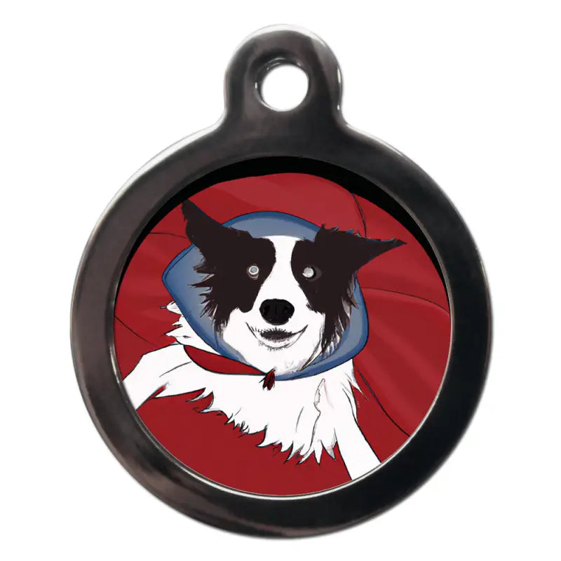 Border Collie Superdog Dog ID Tag - PS Pet Tags - 1