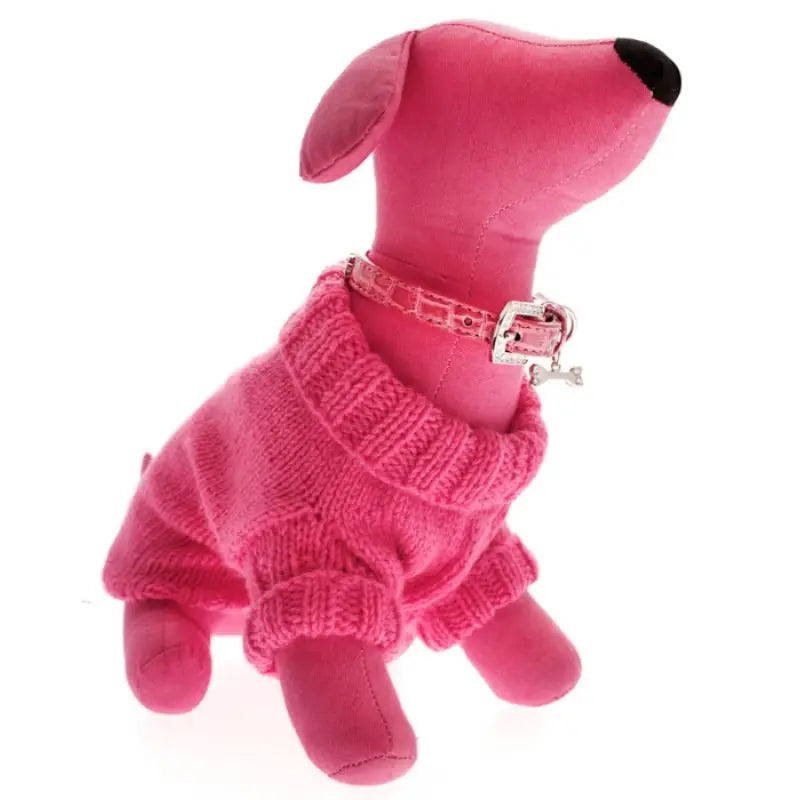Bruiser’s Hot Pink Knitted Dog Jumper - Urban Pup - 5