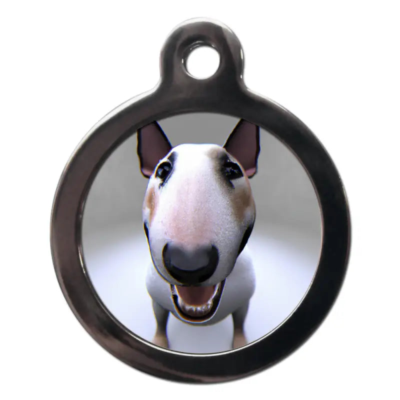 Bull Terrier Fish Eye Dog ID Tag - PS Pet Tags - 1