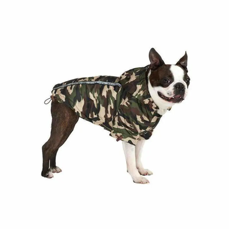 Camouflage Fleece Lined Rainstorm Dog Rain Coat - Urban Pup - 2