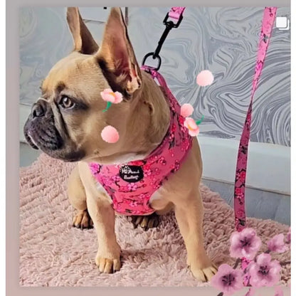 Cherry Blossom Pink Puppy Dog Harness - Pet Pooch - 4