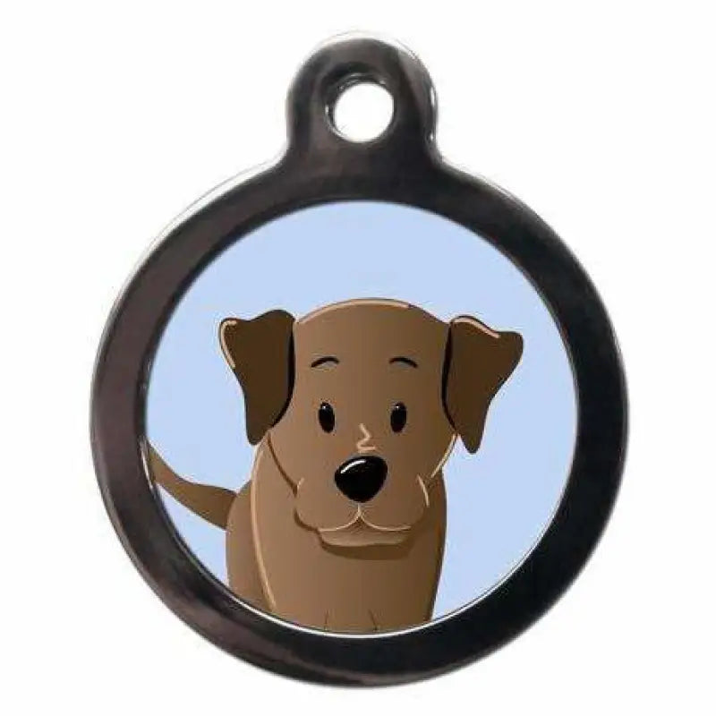 Chocolate Labrador Dog ID Tag - PS Pet Tags - 1