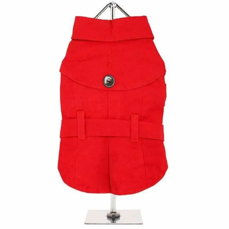 Classic Red Dog Trench Coat - Urban Pup - 1