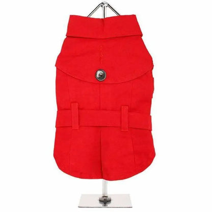 Classic Red Dog Trench Coat - Urban Pup - 1