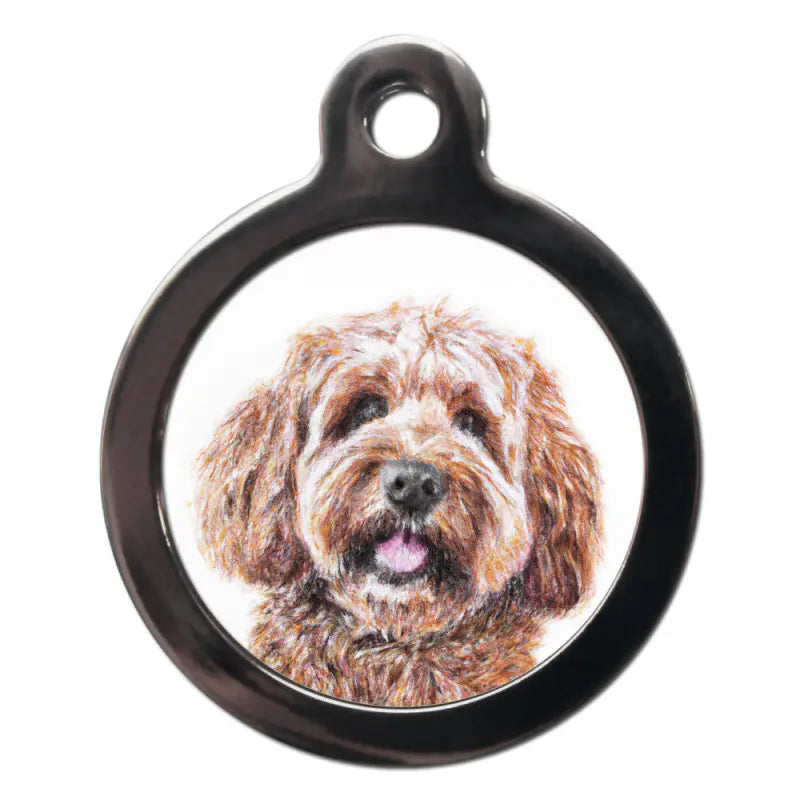 Cockapoo Portrait Dog ID Tag - PS Pet Tags - 1