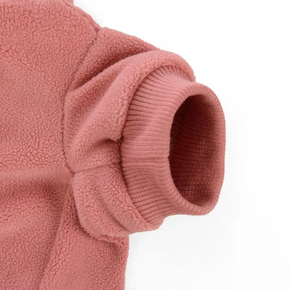 Coral Pink Micro Fleece Dog Sweatshirt - Rich Paw - 3