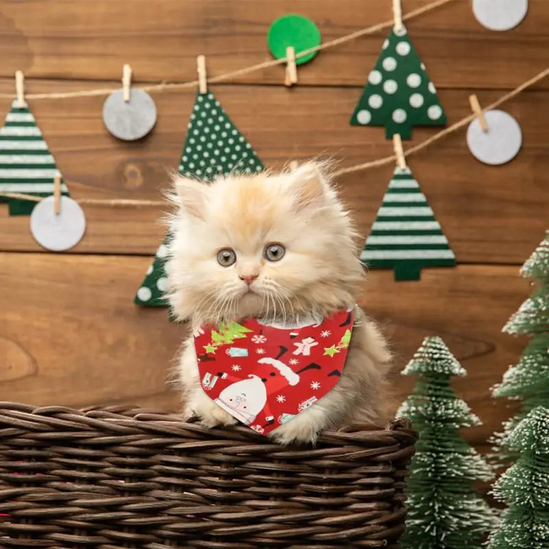 Cute Christmas Tie On Pet Bandana - Posh Pawz - 4