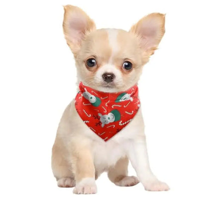 Cute Christmas Tie On Pet Bandana - Posh Pawz - 2