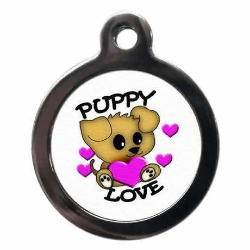 Cute Puppy Love Dog ID Tag - PS Pet Tags - 1