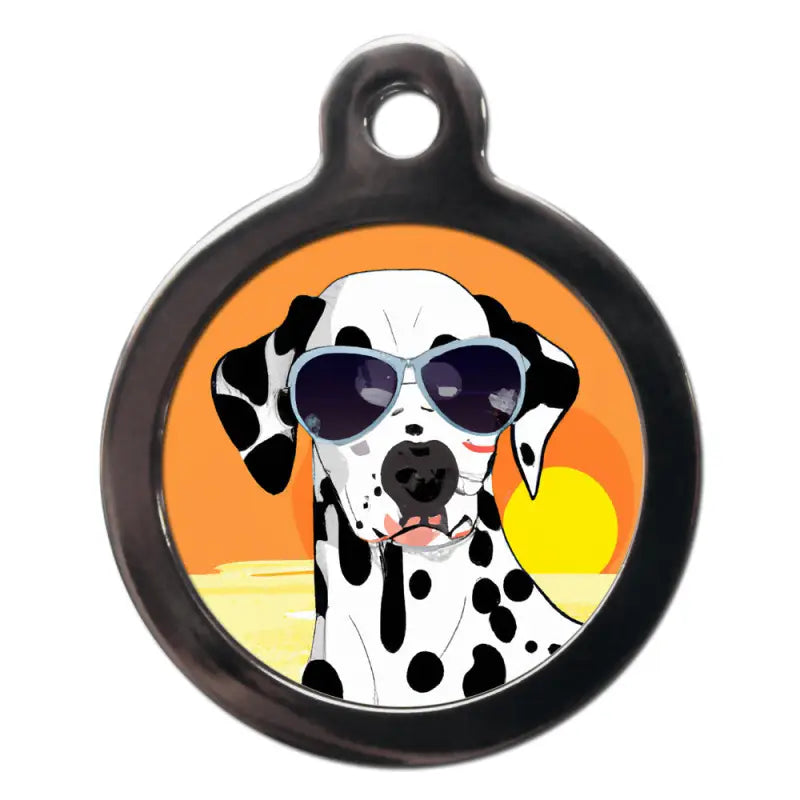 Dalmatian Summertime Dog ID Tag - PS Pet Tags - 1