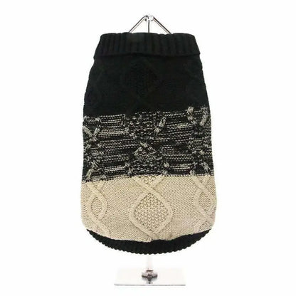 Donegal Black and Brown Dog Jumper - Urban Pup - 1
