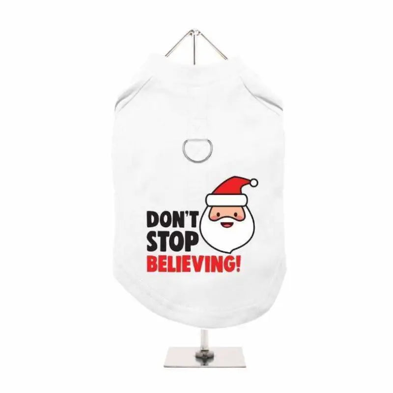 Don’t Stop Believing Harness Lined Dog T-Shirt - Urban Pup - 1