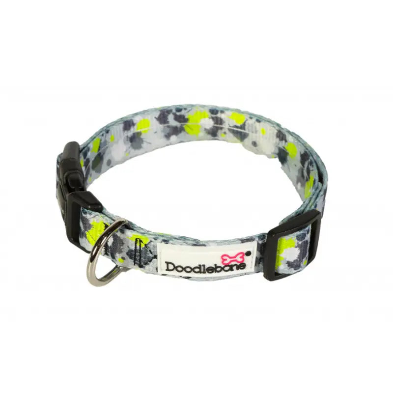 Doodlebone Dog Collar - Neon Paint Splat - Doodle - 2