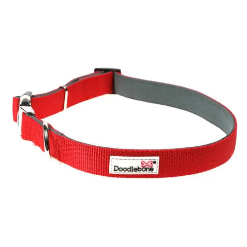 Doodlebone Originals Padded Dog Collar - Ruby Red - Doodlebone - 2
